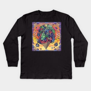 Cambulo Psychedelic Artwork Kids Long Sleeve T-Shirt